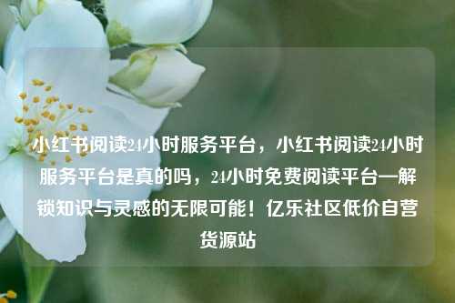 小红书阅读24小时服务平台，小红书阅读24小时服务平台是真的吗	，24小时免费阅读平台—解锁知识与灵感的无限可能！亿乐社区低价自营货源站  第1张